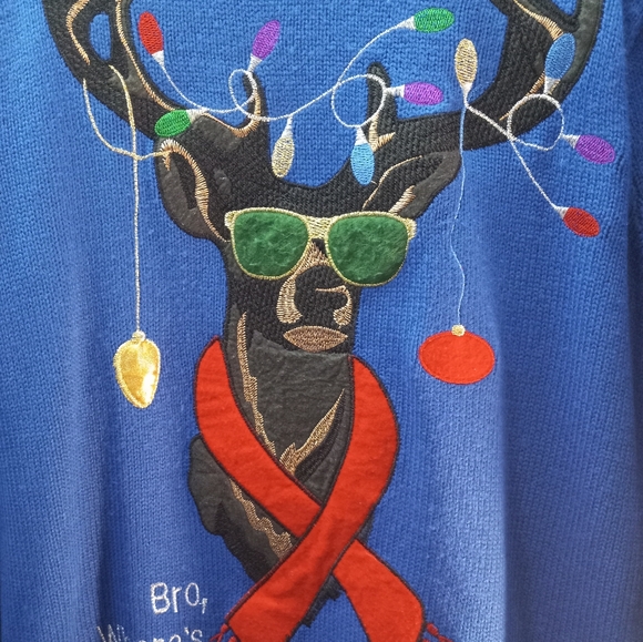 Jolly Sweaters Christmas Holiday Pullover Festive Ugly Sweater Celebration Party - Picture 2 of 11